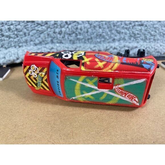 New Bright Monster Truck‎ Hot Wheels Covers Lot Kids Toy Trucks Ramp Blue Red - Picture 6 of 14